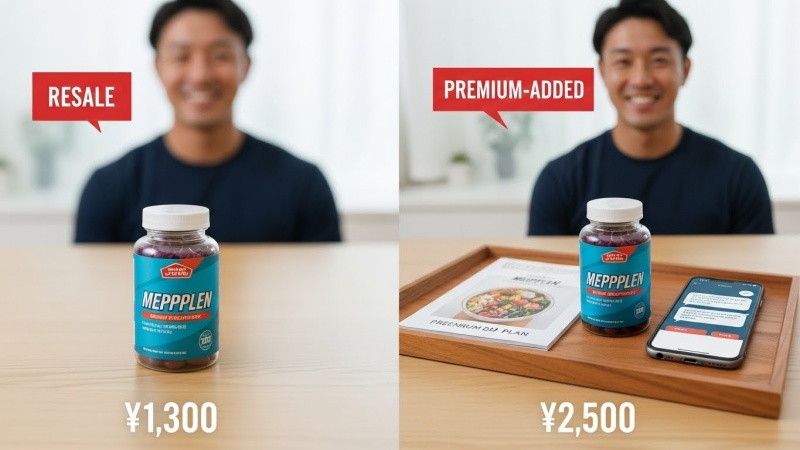 ランキング上位のサプリは「転売価格」がライバル。価格競争を回避する「付加価値」の作り方