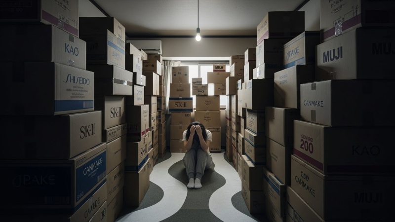 気づけば部屋が倉庫に…。「タイトル維持」が生む化粧品在庫の闇