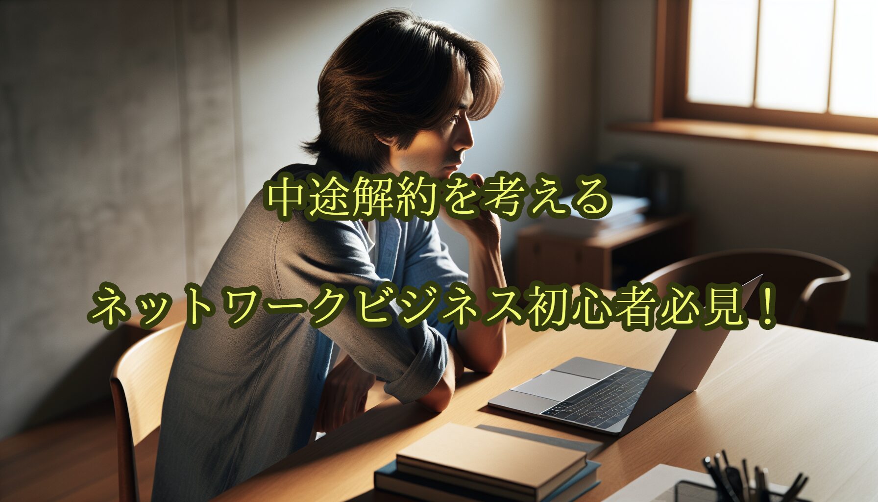 中途解約を考えるネットワークビジネス初心者必見！