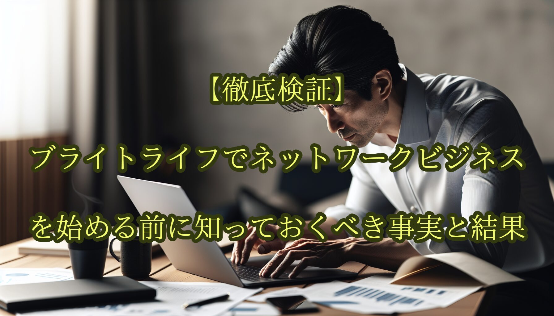 【徹底検証】ブライトライフでネットワークビジネスを始める前に知っておくべき事実と結果