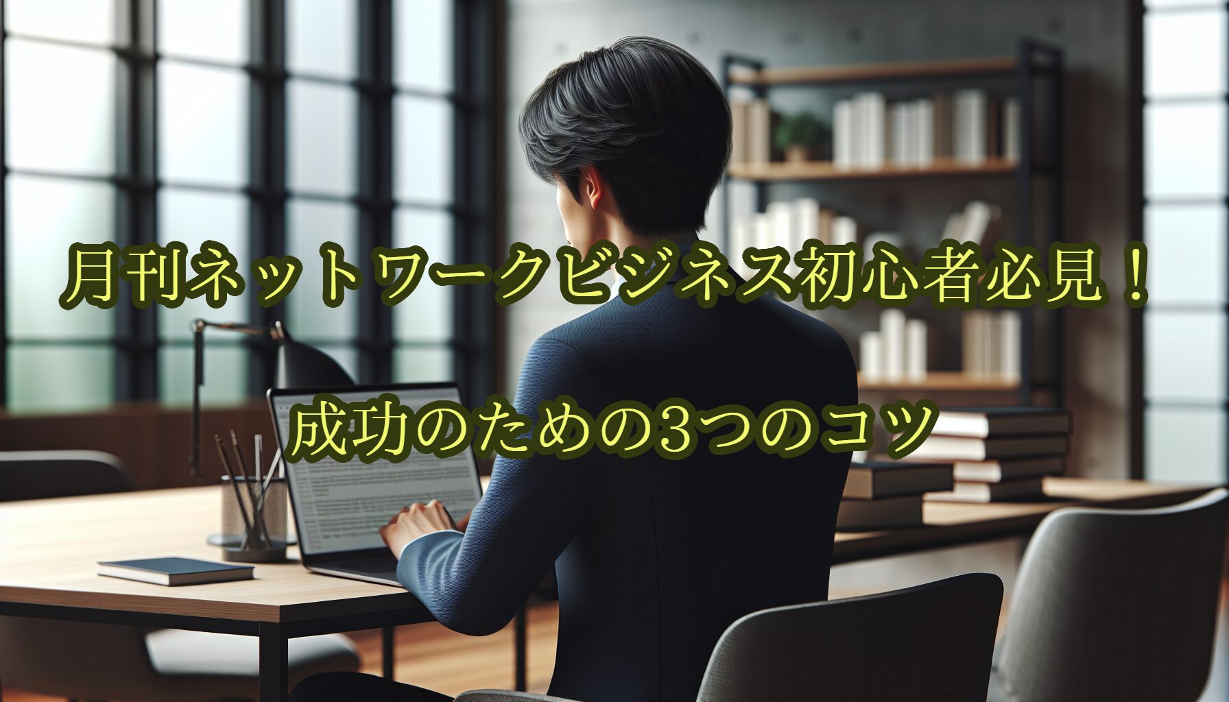 月刊ネットワークビジネス初心者必見！成功のための3つのコツ