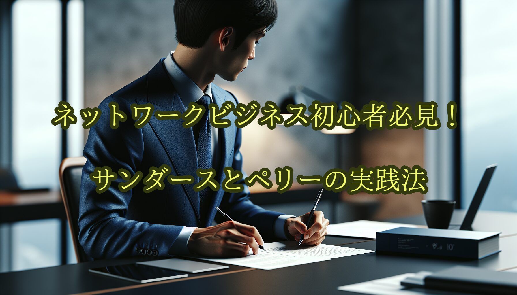 ネットワークビジネス初心者必見！サンダースとペリーの実践法
