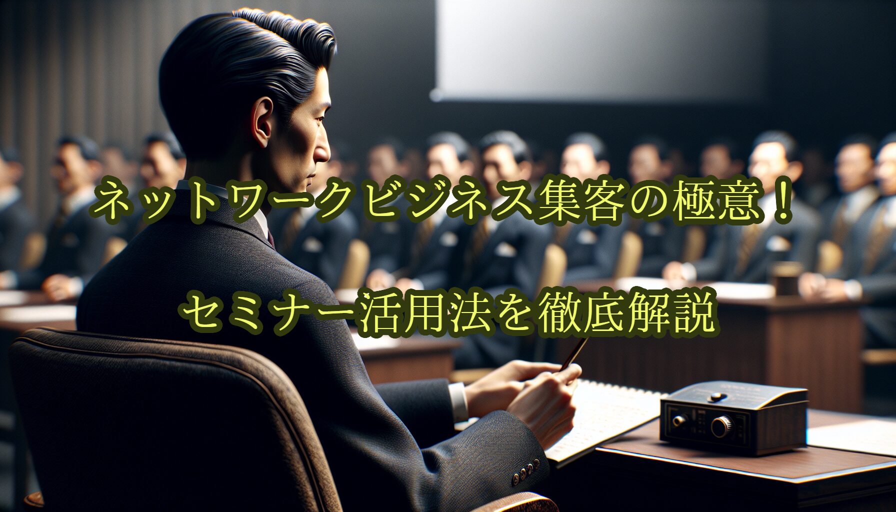 ネットワークビジネス集客の極意！セミナー活用法を徹底解説
