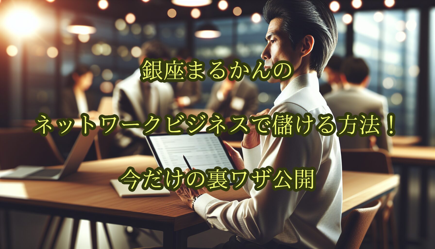 銀座まるかんのネットワークビジネスで儲ける方法！今だけの裏ワザ公開