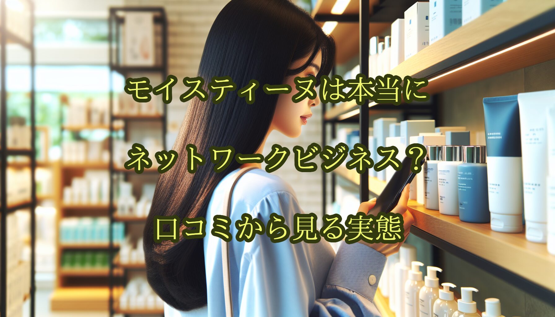 モイスティーヌは本当にネットワークビジネス？口コミから見る実態
