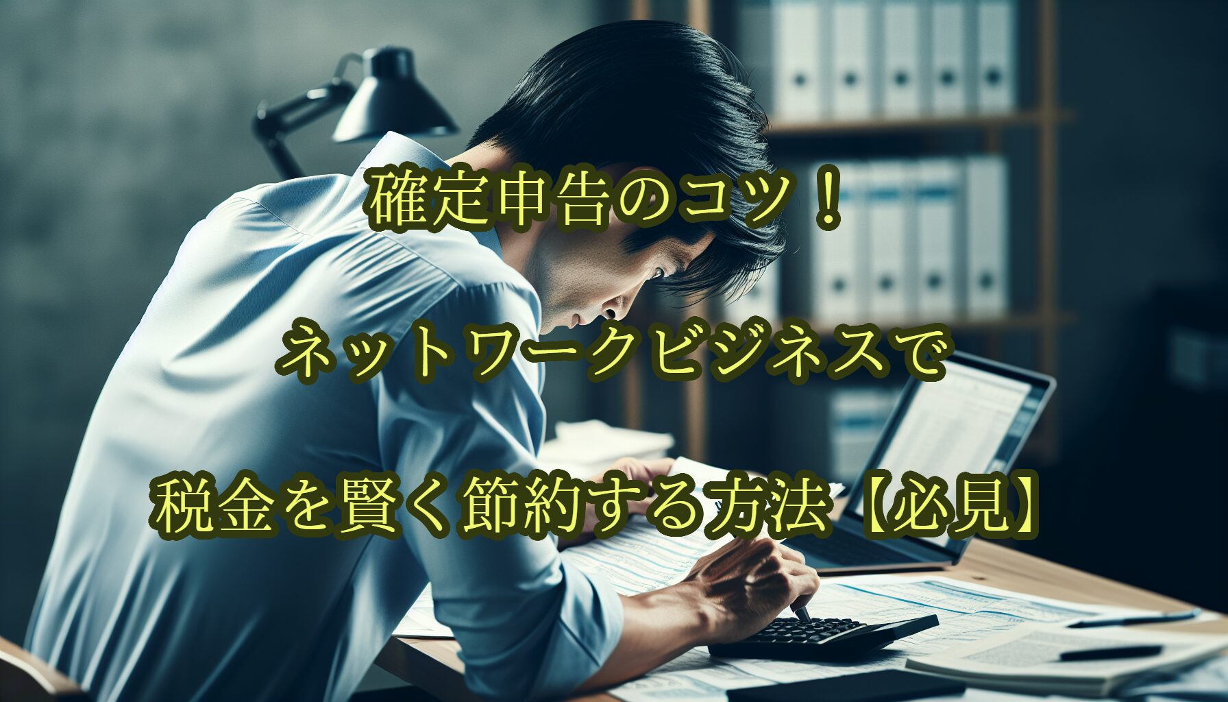 確定申告のコツ！ネットワークビジネスで税金を賢く節約する方法【必見】