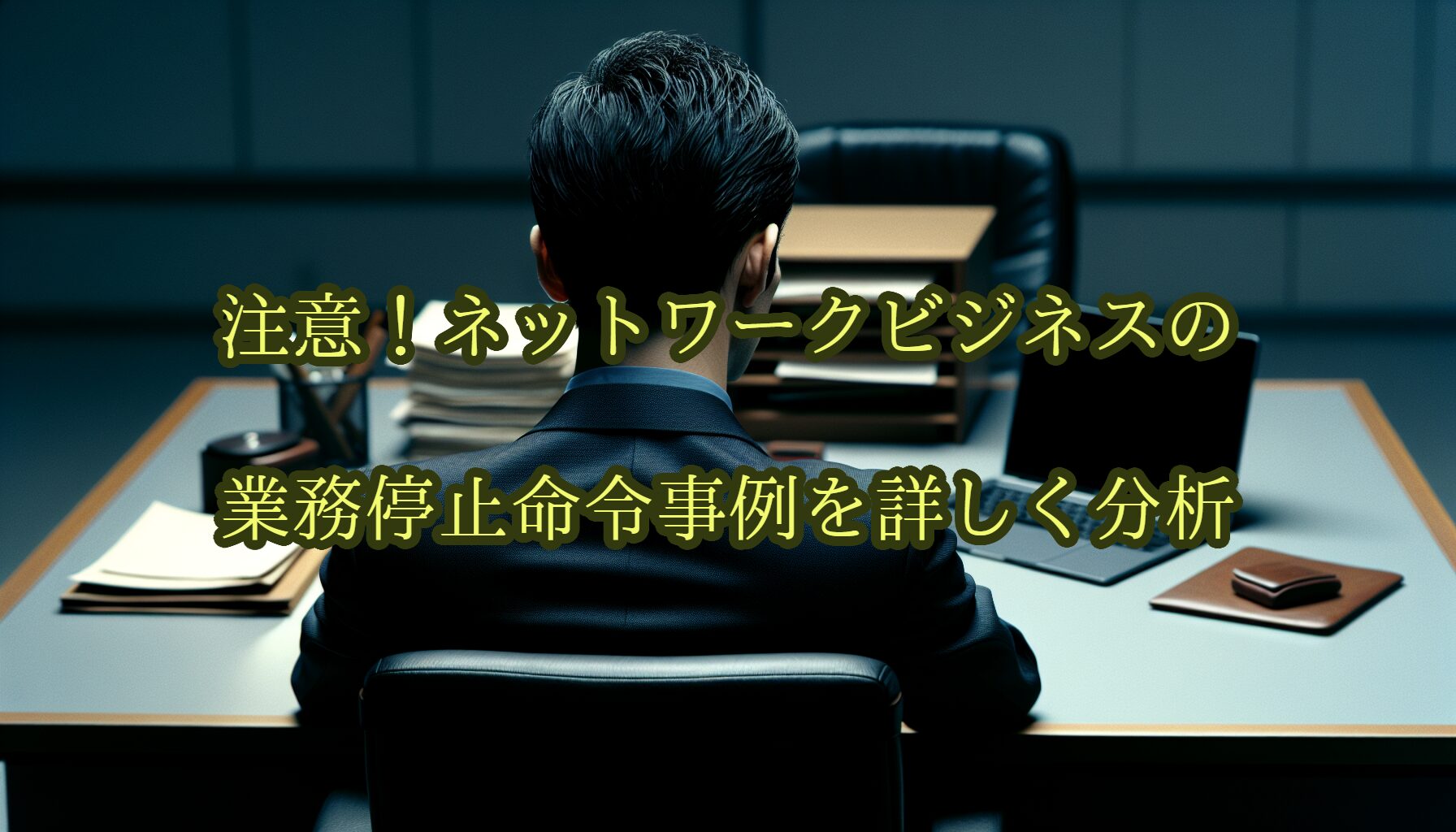 注意！ネットワークビジネスの業務停止命令事例を詳しく分析
