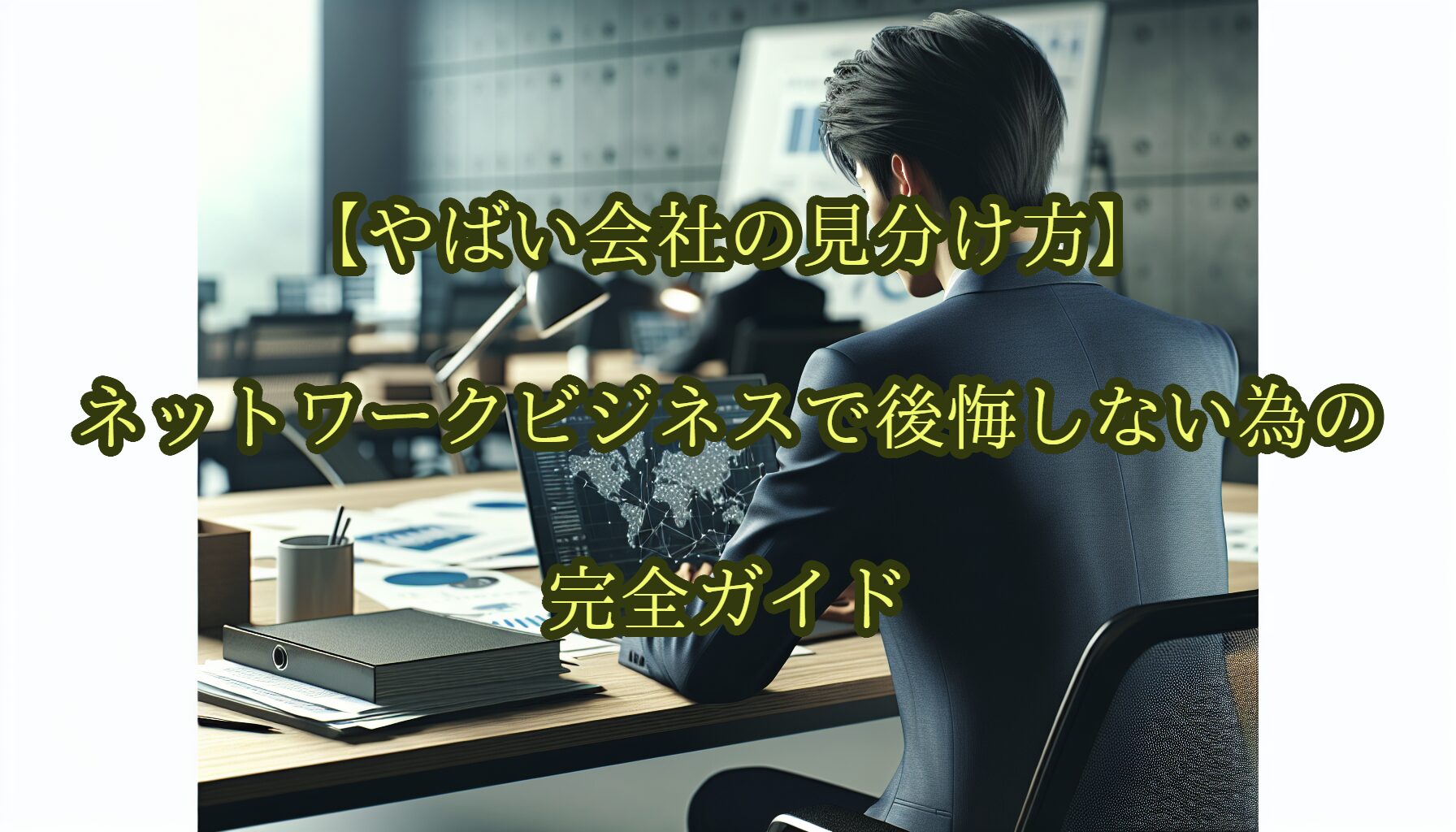 【やばい会社の見分け方】ネットワークビジネスで後悔しないための完全ガイド