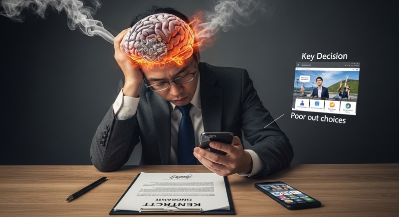 「決断疲れ」が、あなたのビジネスを“破滅”に導く、3つのシナリオ