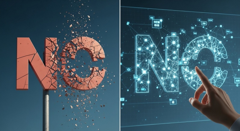 パラダイムシフト：「NO」は“終わり”ではない。“情報（データ）”の始まりである